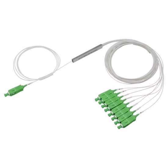 Fabricante certificado FTTH Cassette tipo fibra óptica PLC Splitter 1*4 Sc/Upc 09mm con excelente uniformidad y fiabilidad