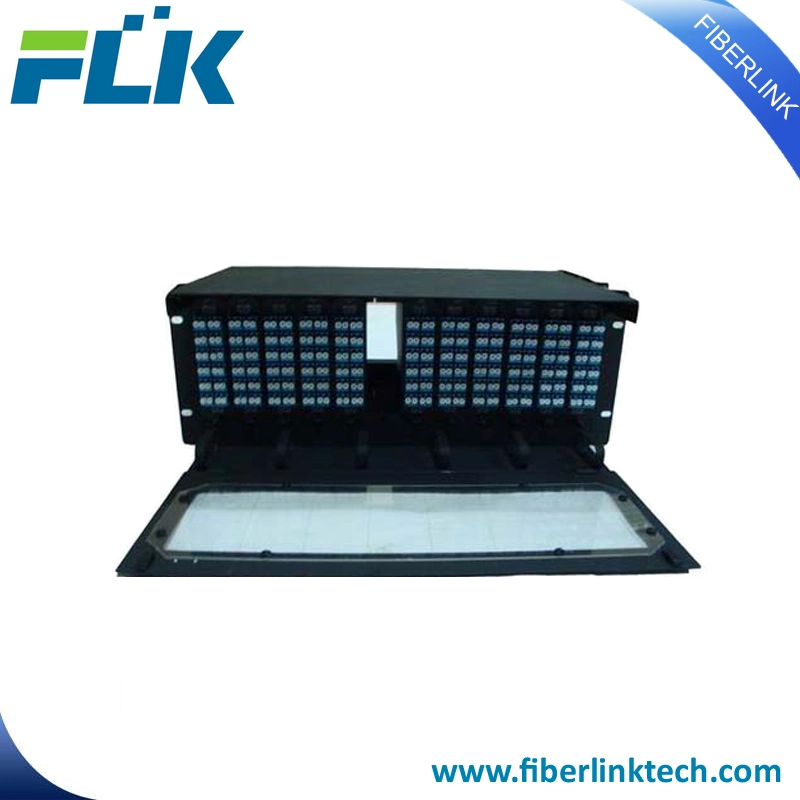 Fiber Optic 4u MPO Patch Panel for LC MPO Solution