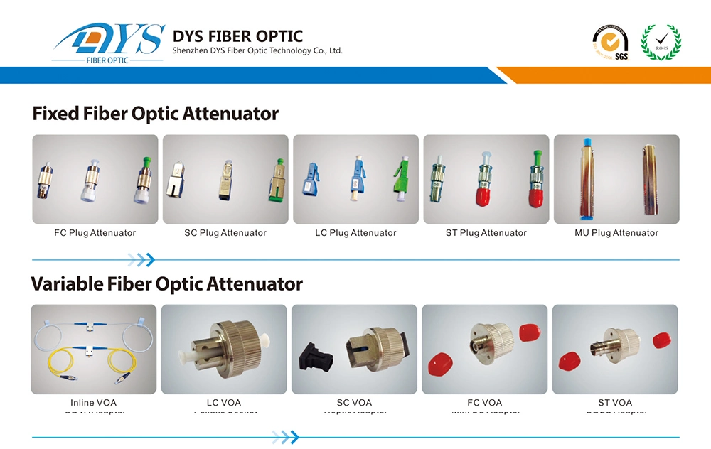 LC/PC Singlemode 1-30dB Fiber Optic Attenuator