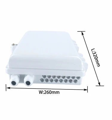 Caja de terminación de cable divisor de fibra óptica para exteriores de plástico con 16 núcleos