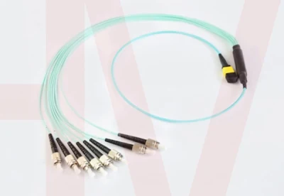 Conector de fibra óptica de cable de parche MPO MTP personalizado de 8 núcleos 12 núcleos