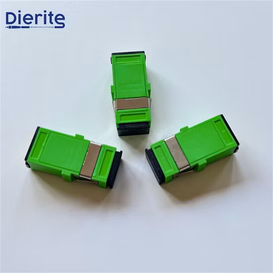 Adaptador de fibra óptica de brida estándar de un solo núcleo LC/APC