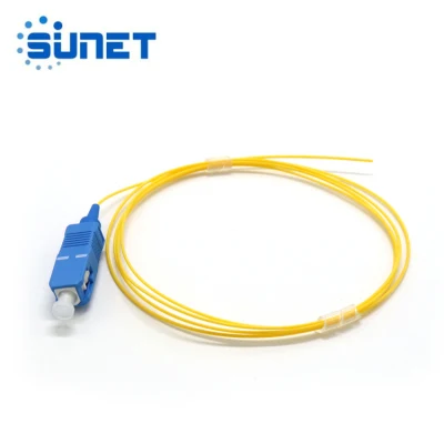 Muestra gratis Yellow Tight Buffer Sc/Upc Pigtail de fibra óptica