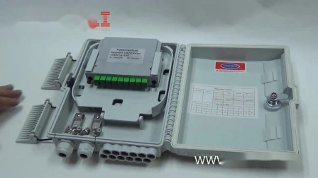 Caja de siesta de distribución de fibra óptica de empalme de fibra óptica de 8 núcleos Caja de terminación de fibra óptica Caja FTTH