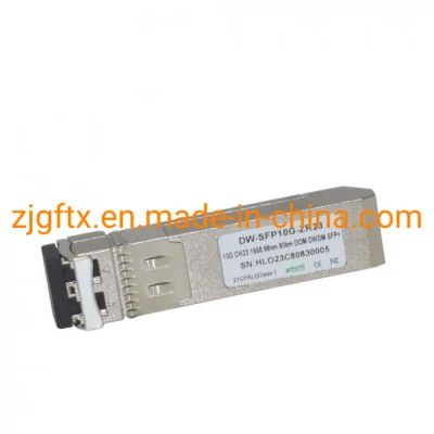 Fibra óptica C20~C61 80km Ddm 10g DWDM SFP+ Transceptor de fibra óptica